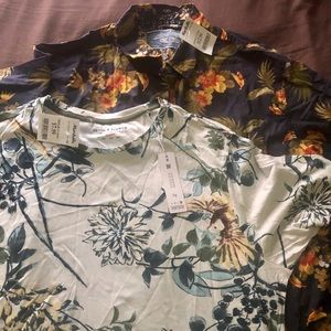 ❌SOLD NWT Men floral top bundle